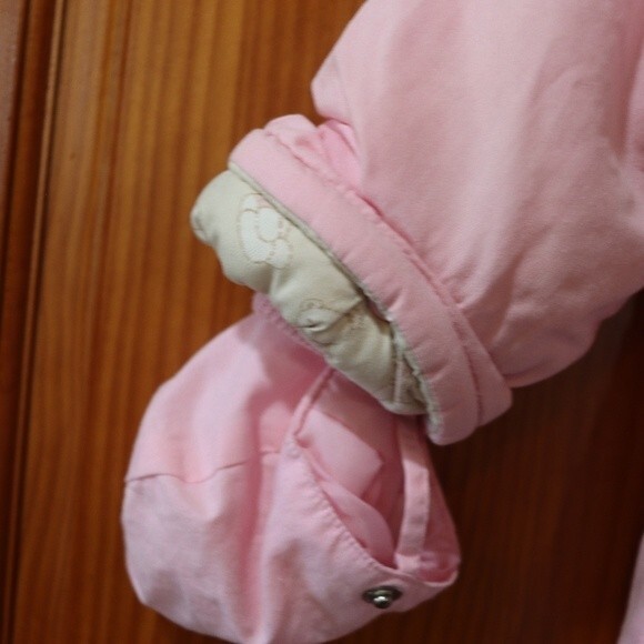 Casual Time Vintage 90s 24M Girls Snow Suit Pink Winter Teddy Bear - Picture 12 of 16